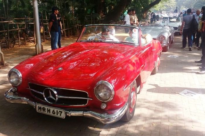 Record entries for Mercedes Classic Car Rally